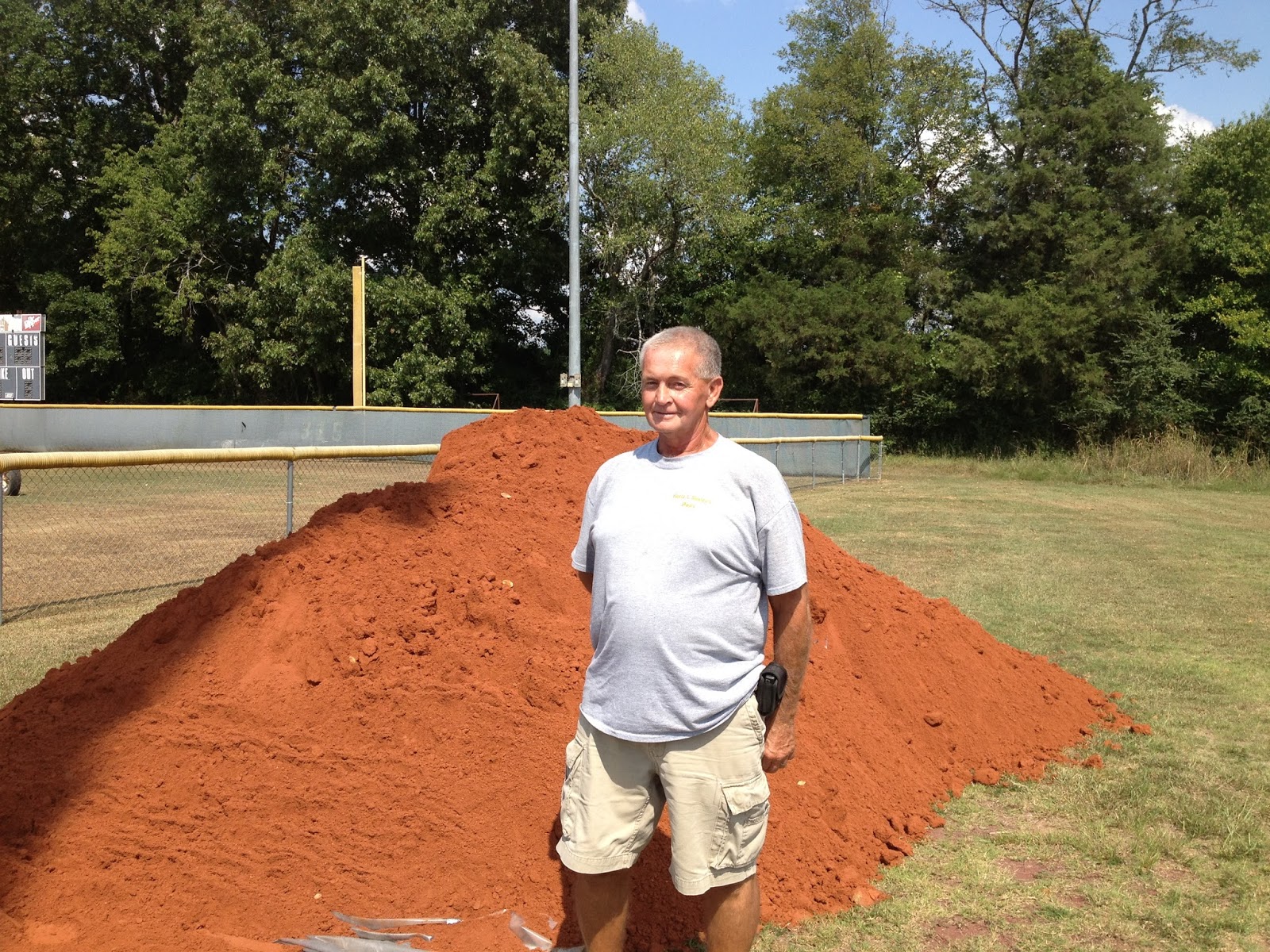 Sports Baseball Field Gets New Dirt