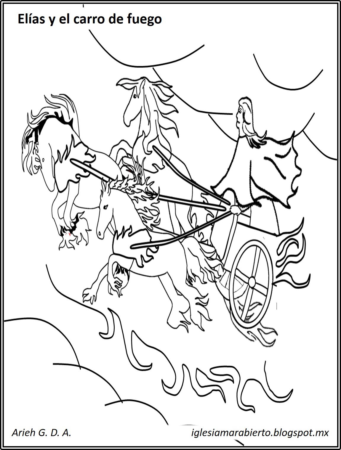 CLASE BÍBLICA PARA NIÑOS ELÍAS Y EL CARRO DE FUEGO Mar de Vida