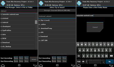 شرح طريقة تثبيت  الريكفري TWRP و الريكفري CWM