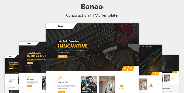 Construction HTML Template 