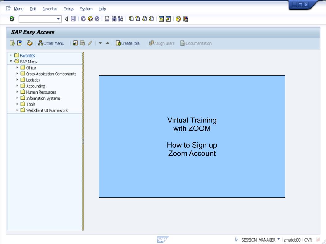 青蛙SAP分享 Froggy's SAP sharing ZOOM How to Sign up ZOOM Account