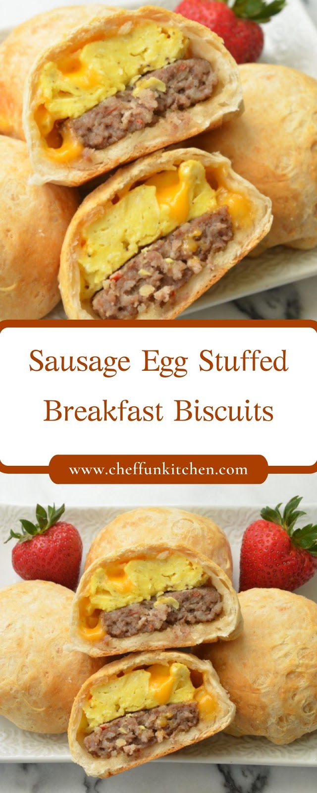 Sausage Egg Stuffed Breakfast Biscuits Sausage Egg Stuffed Breakfast Biscuits