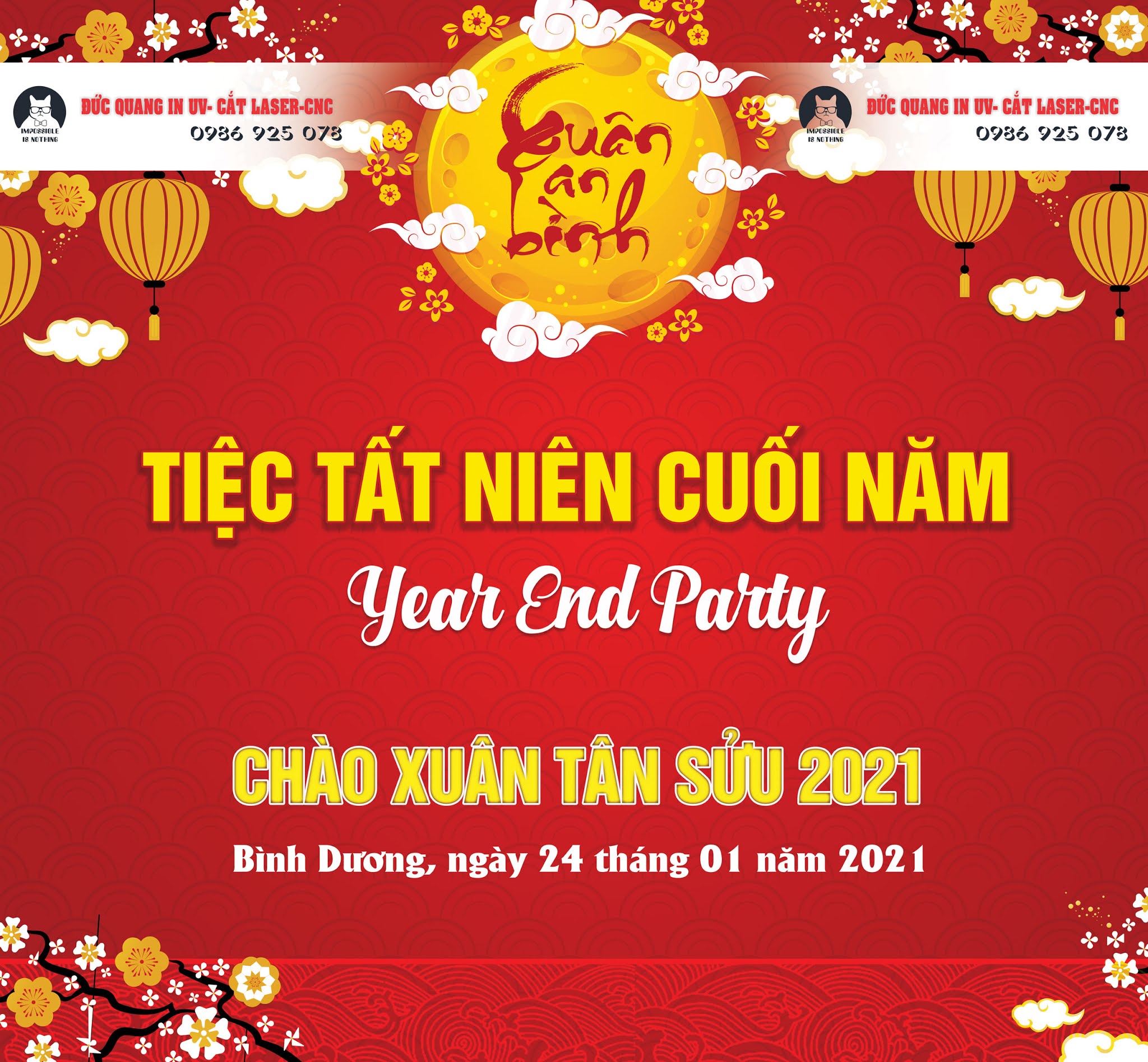 15 mẫu background tiệc tất niên 2022  Bạch Phong Event