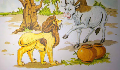शेर की दावत में बैल Hindi Moral Stories For Class 8