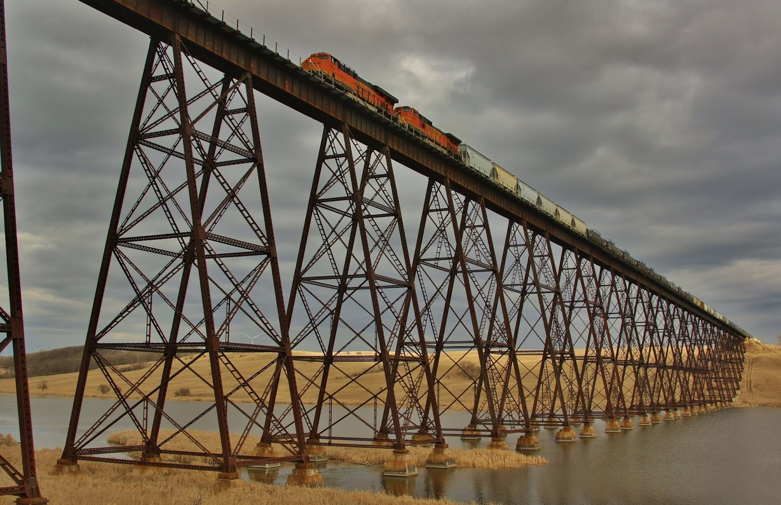 Industrial History 1912 BNSF/GN Karnak Bridge over Sheyenne River