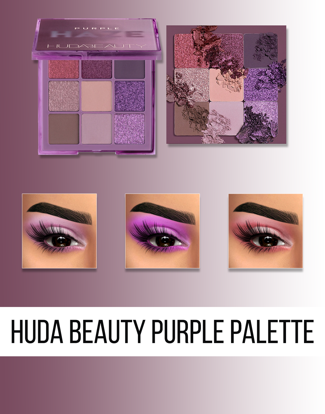HUDA BEAUTY PURPLE PALETTE Fifths Creations