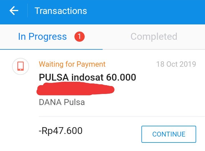 cara membatalkan transaksi pulsa aplikasi dana