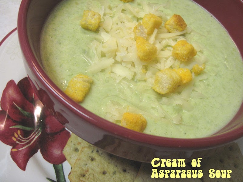 The Better Baker Cream of Asparagus Soup {Healthy Options}