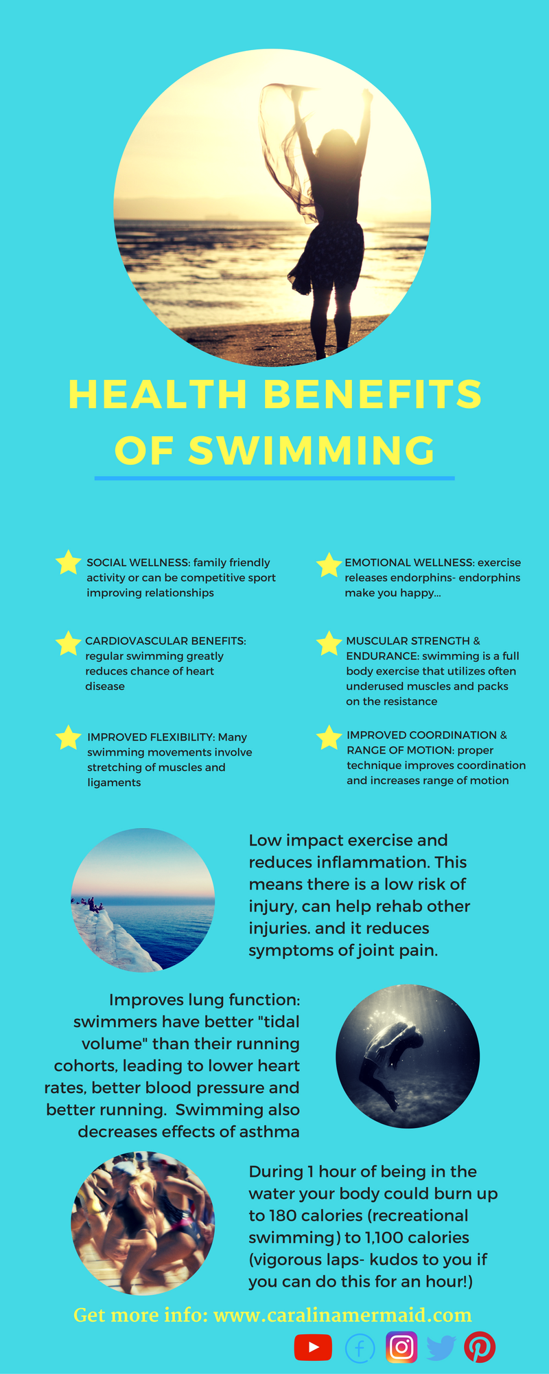 Health Benefits of Swimming #infographic #Swimming #infographics #Health #Infographic #Benefits of Swimming