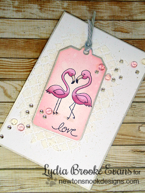 Pink Flamingo Card by Lydia Brooke | Flirty Flamingos Stamp set | Newton's Nook Designs