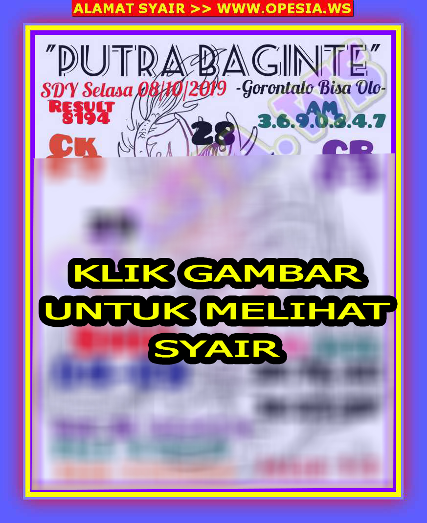 Kode Syair Sydney 8 Oktober 2019 Forum Syair Togel Hongkong Singapura Sydney