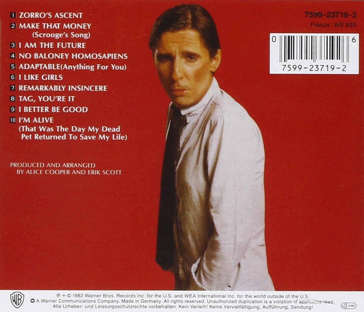 Classic Rock Covers Database Alice Cooper Zipper Catches Skin (1982)