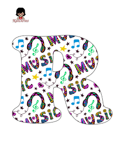 Abecedario para Amantes de la Música. Alphabet for Music Lovers.