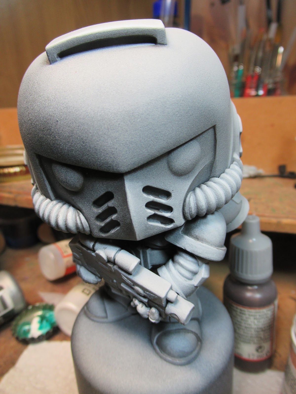 space marine funko pop unpainted