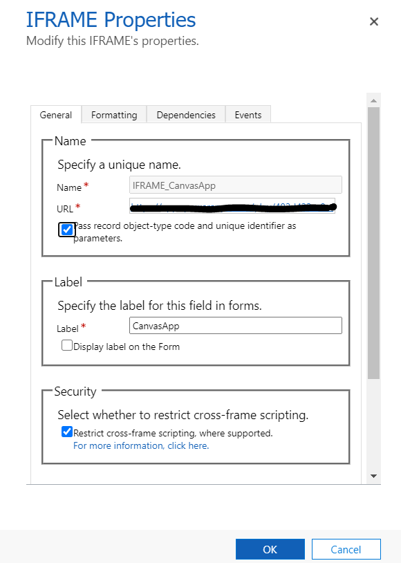 Dynamics 365 Customer Engagement Canvas App showing loading icon on