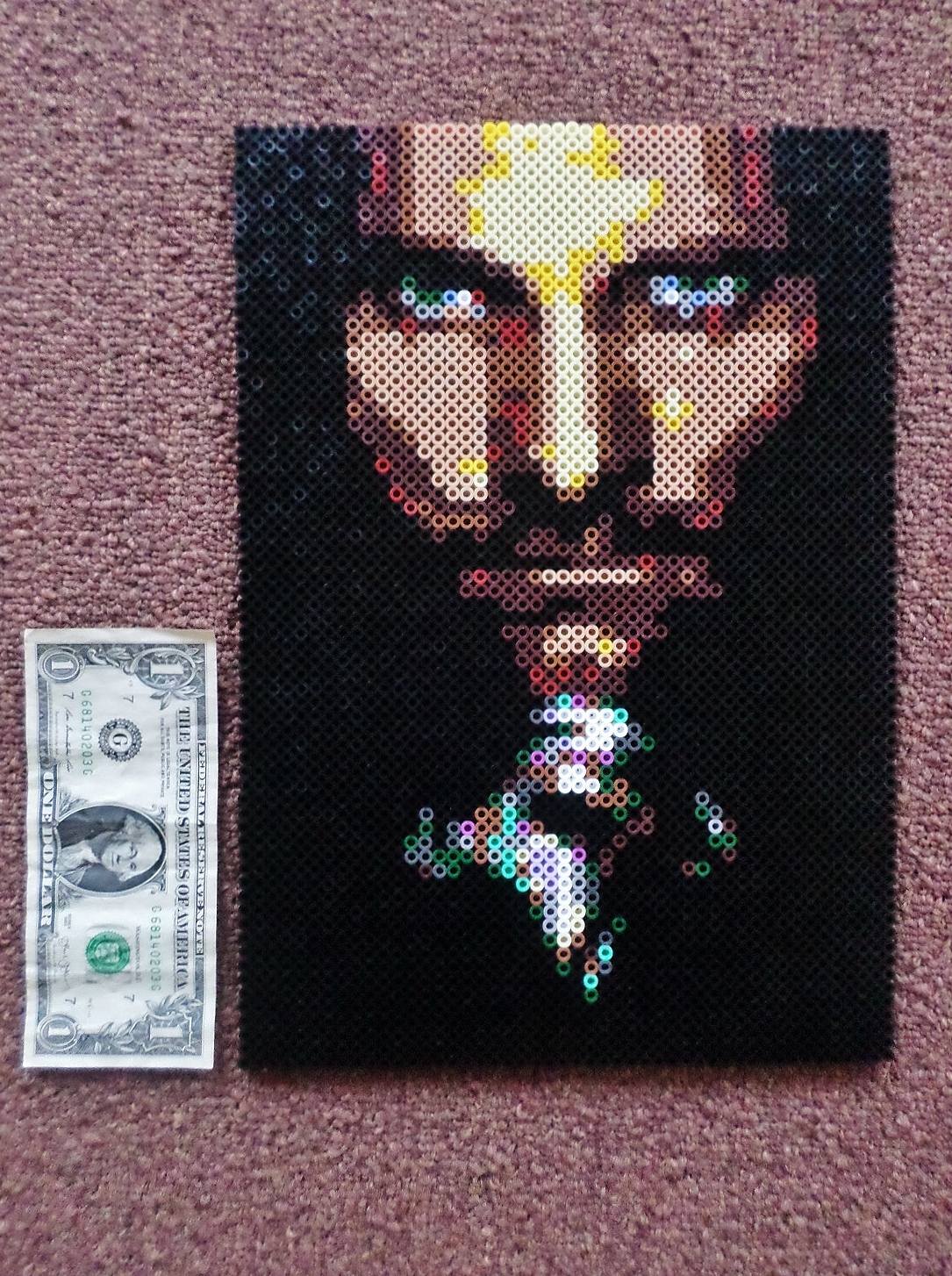 Long Black Fingers Aragorn Perler Bead