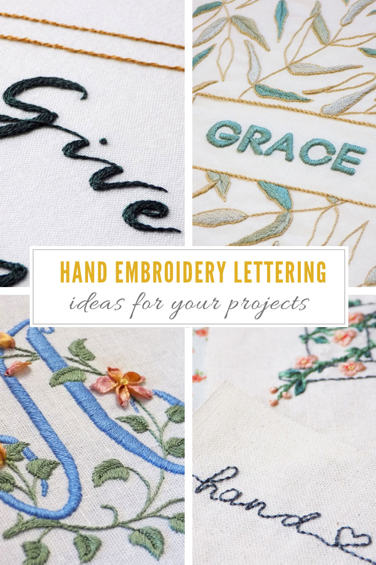 Hand embroidery lettering ideas - Stitch Floral