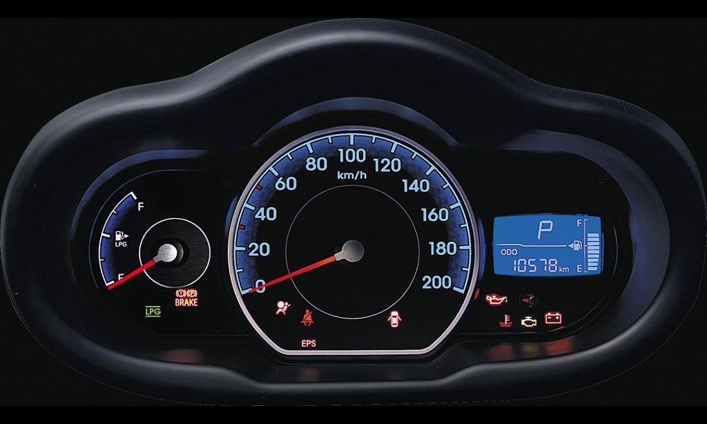Car info Hyundai i10 instrument panel