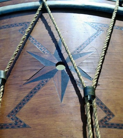 Late 1800s Ditson Bass Drum Detail