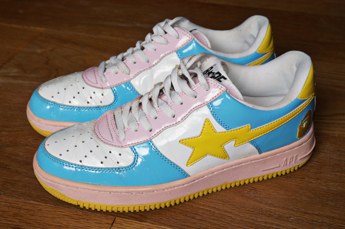 bape cotton candy shoes