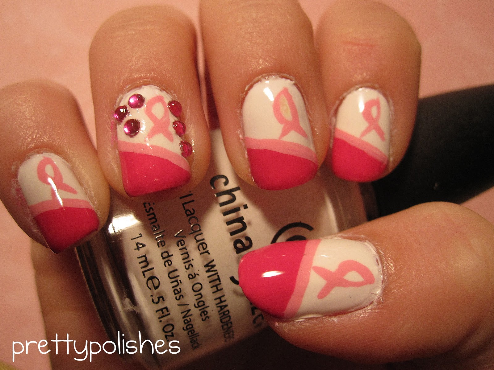 1. Breast Cancer Awareness Nail Art Decals - wide 9