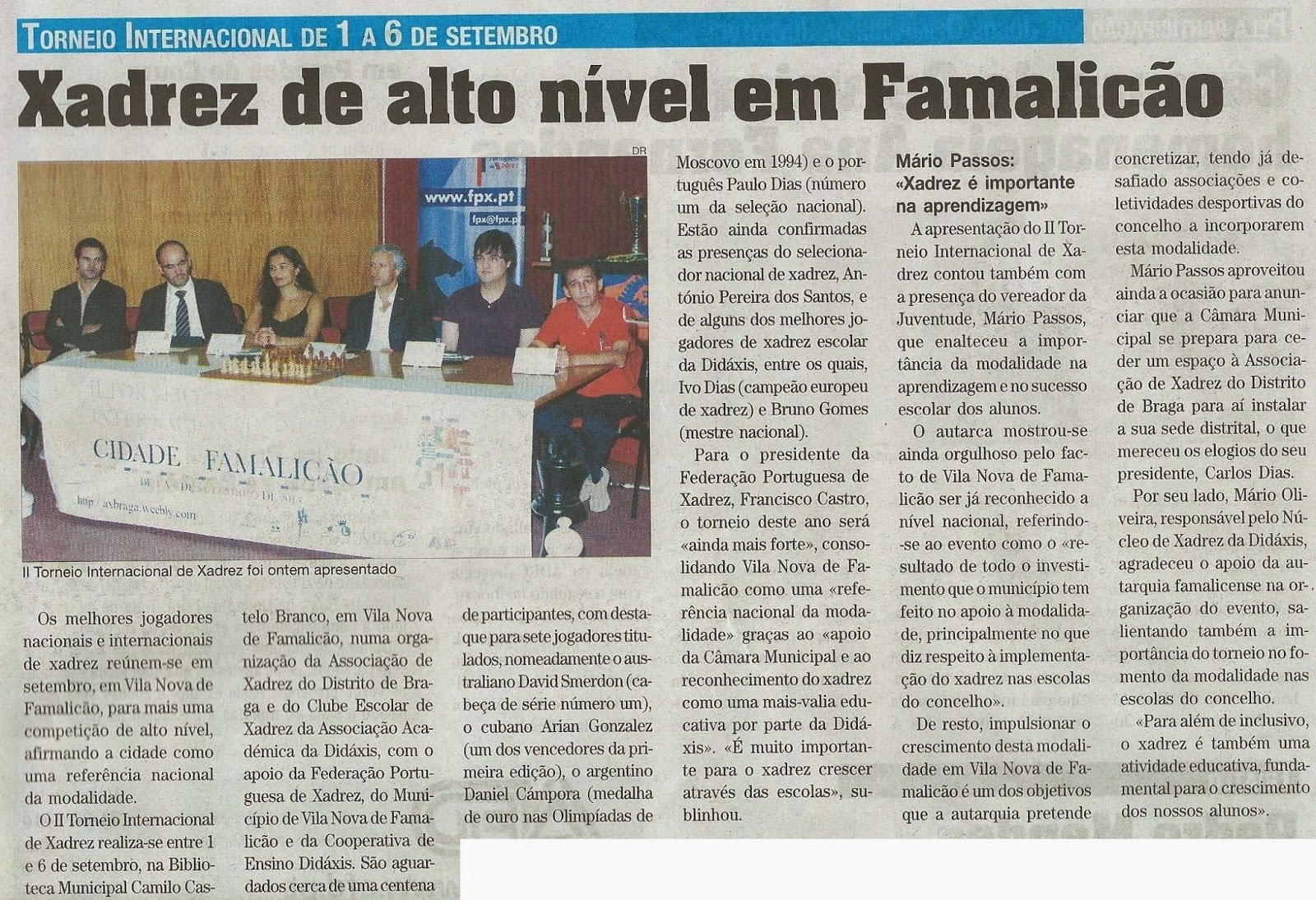 Xadrez Diário News: agosto 2014