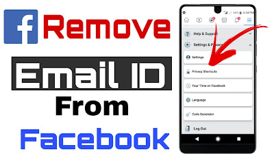 Remove email ID from facebook account
