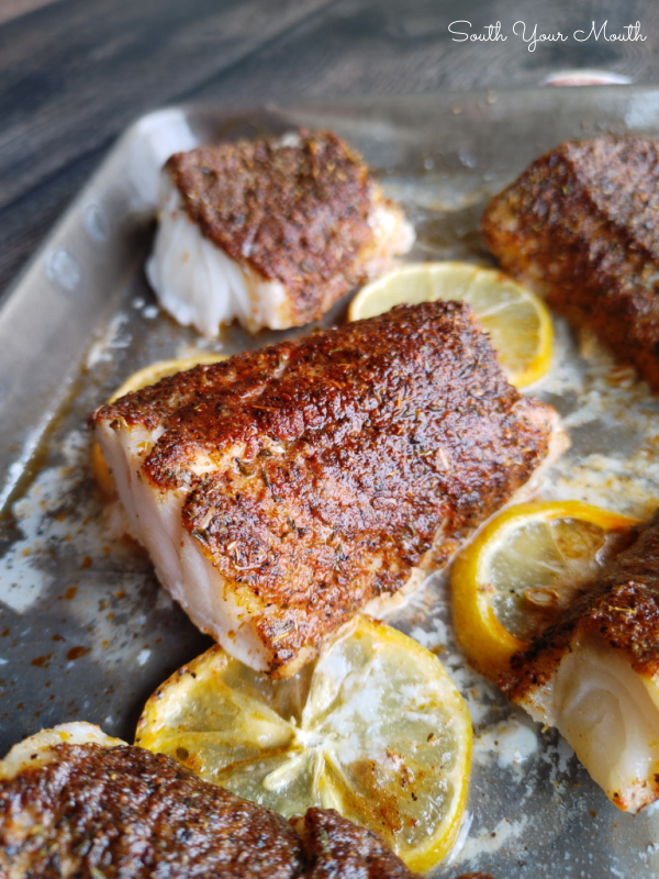 South Your Mouth Baked Blackened Cod