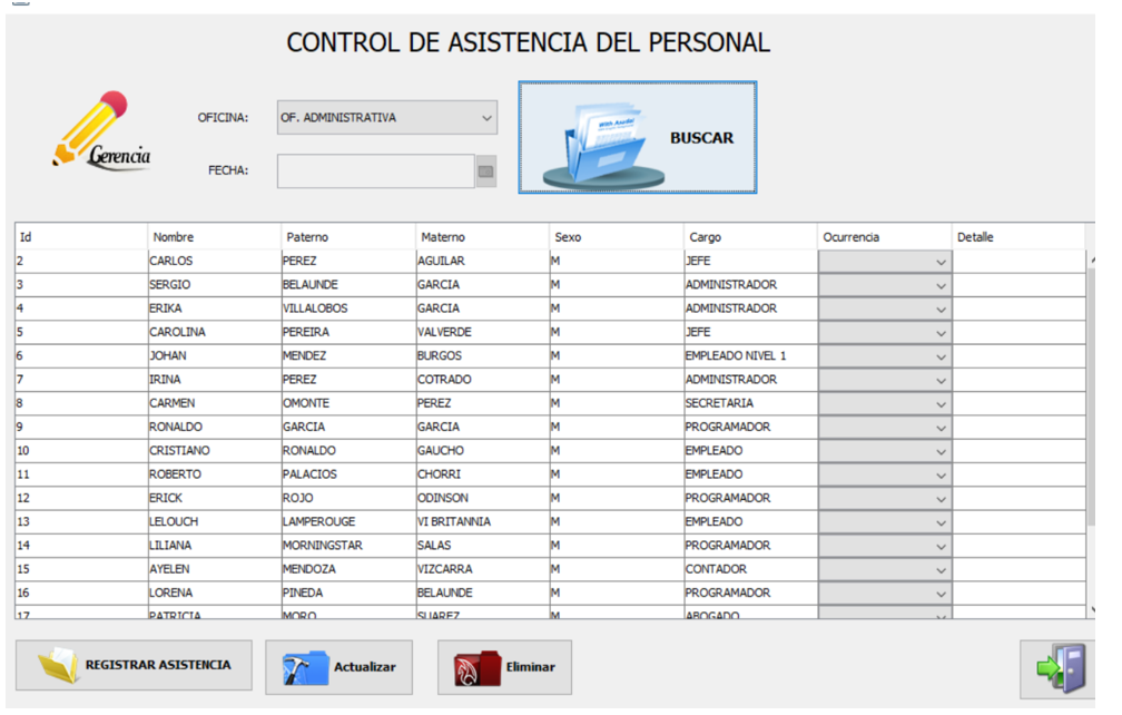 Proyecto Control de asistencia con JAVA y MYSQL CodeNine