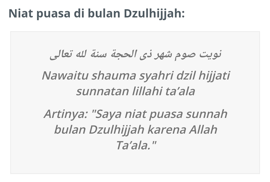 2021 puasa sunat zulhijjah Personal &