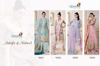 Saniya Trendz Ashifa nabeel pakistani Suits Catalog