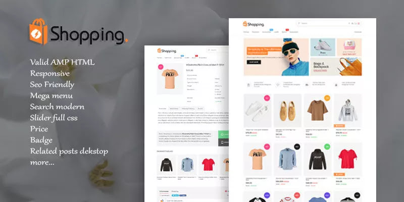 Shopping AMP HTML v1.2 Responsive Blogger Template