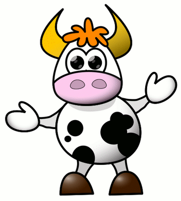 Cow cartoon design
