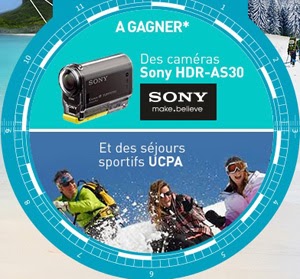 Jeu concours Gagnez des caméras Action Cam Sony HDR-AS30, des séjours...