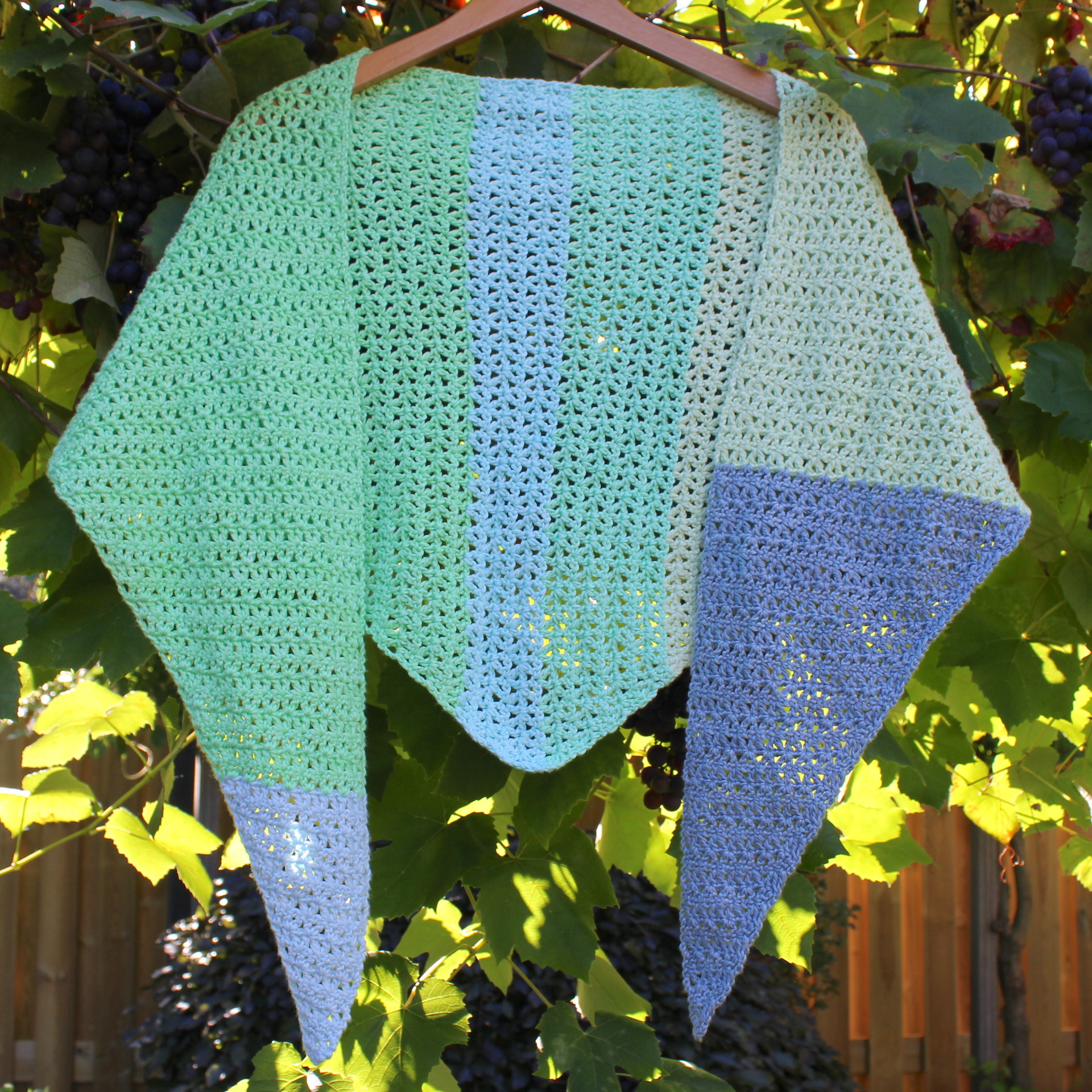 driehoek sjaal haken beginners