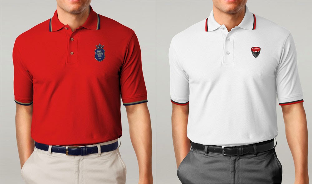 Free Download Polo T-shirt Mock Up Men