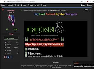 CryDroid Ransomware шифровальщик, шифратор для Android