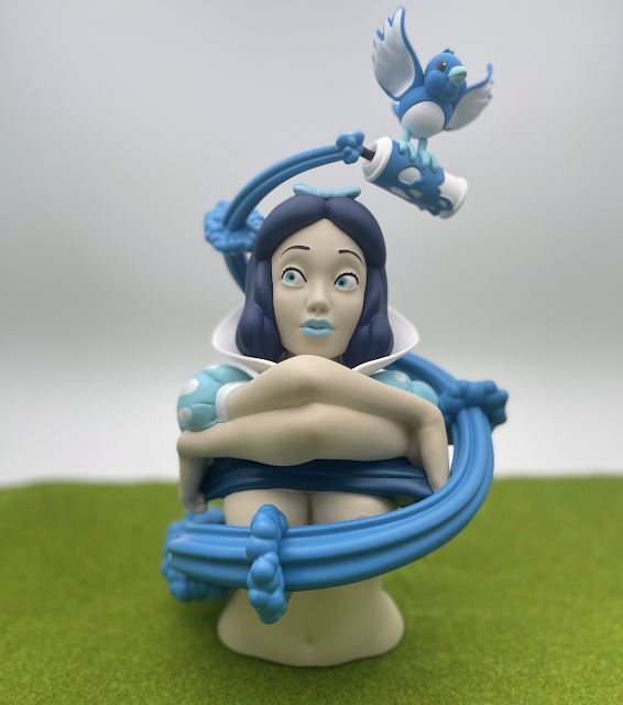 Dirty Snow vinyl art toy by Inprimewetrust and Strangecat Toys Tenacious Toys Blue Ice Queen Edition