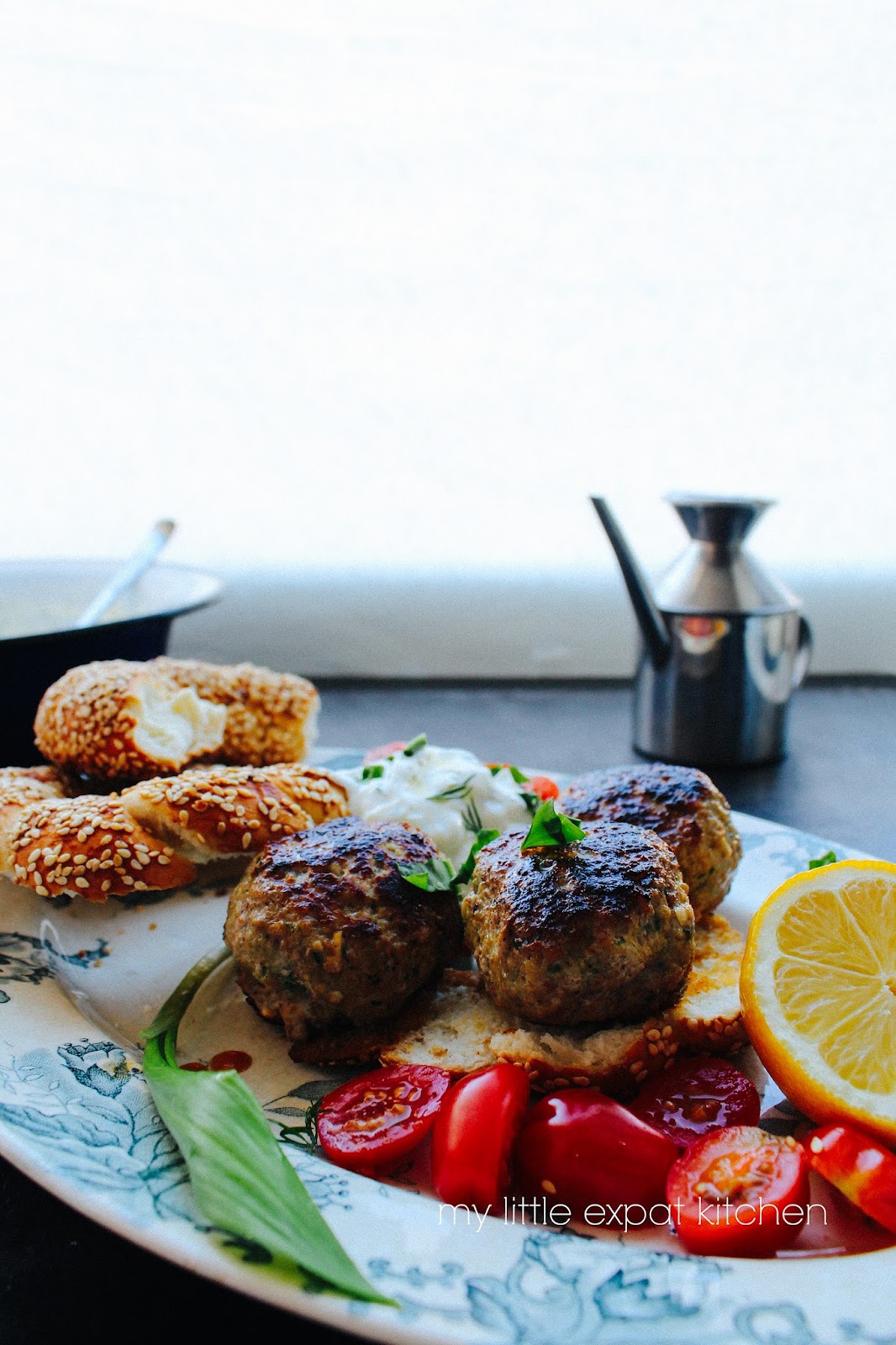 My Little Expat Kitchen Veal biftekia (Greek meat patties) with