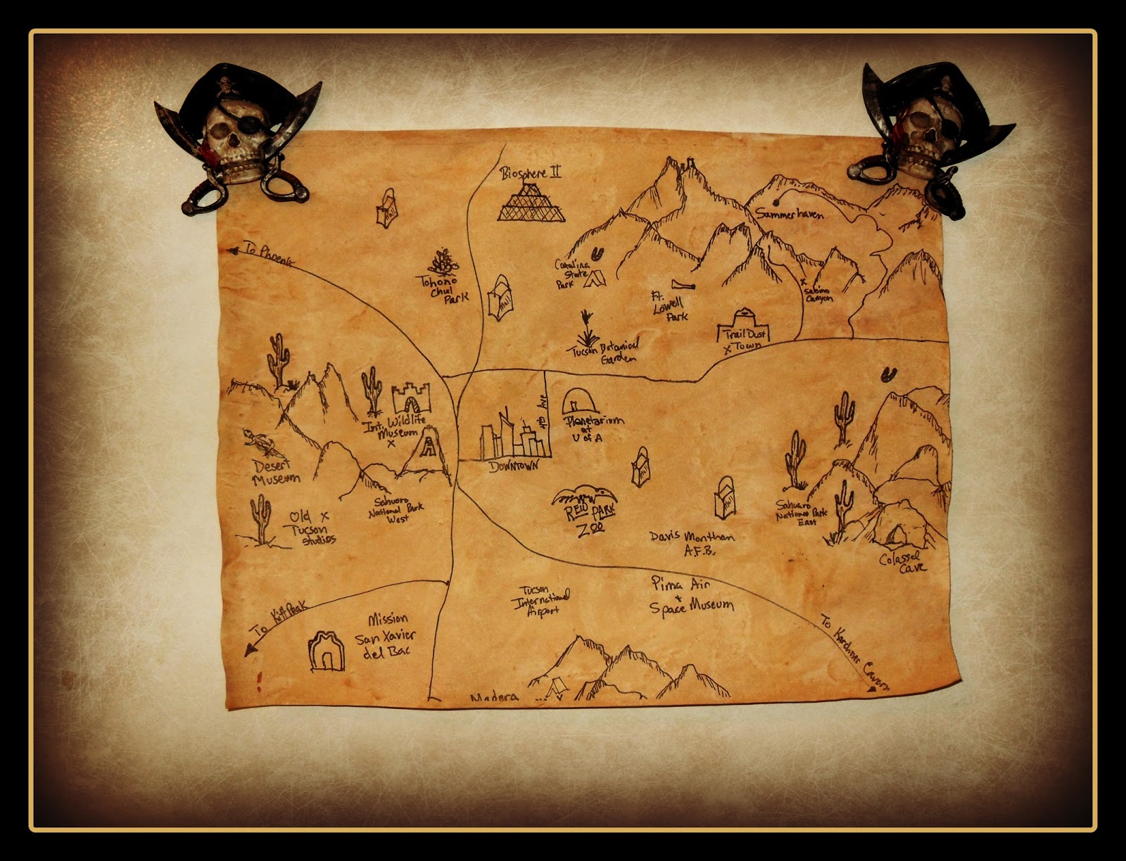 Gypsy G Designs Tucson Treasure Map Choose Your Own Ending  Gypsy G Designs Tucson Treasure Map Choose Your Own Ending