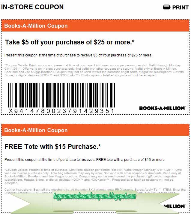 Free Promo Codes and Coupons 2021 Books A Million Coupons