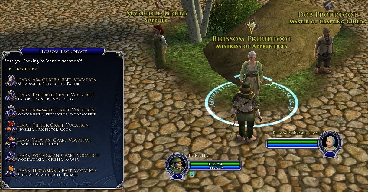 Wonderful Places in LOTRO's Middle Earth How to a woodworker