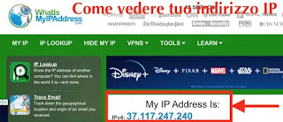 tuo indirizzo ip usato dal dispositivo che hai collegato a netflix