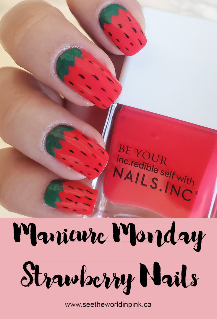 Manicure Monday - Strawberry Nails