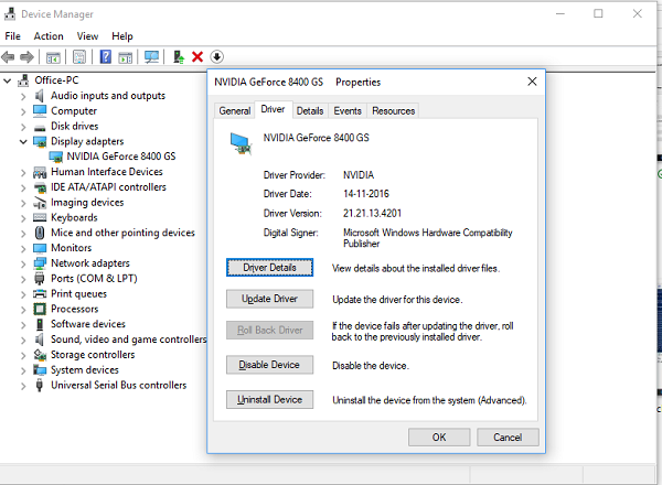 Rollback-stuurprogramma op Windows 10