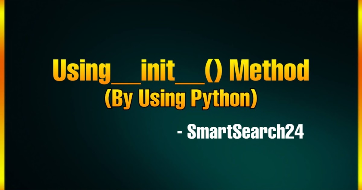 Init method. Fabs Python.