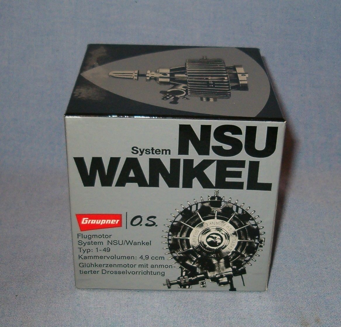 Vintage Model Airplane Engines Running OS .30 Wankel Rotary Engine