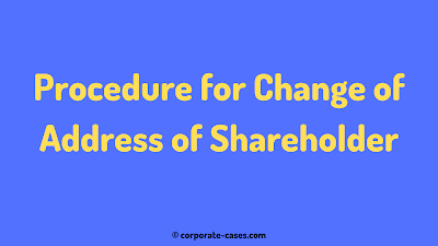 how to change address in share certificates