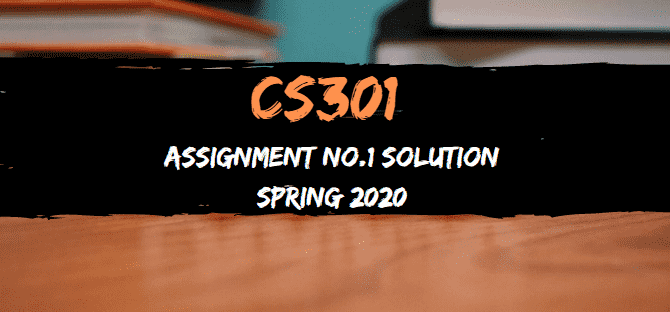 cs301 solution