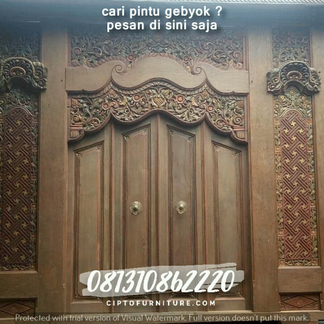 Inspirasi Model Pintu Ukiran Bali Harga Pintu Gebyok Murah - Rumahtopia
